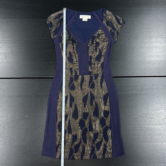 Staring at Stars Blue and Gold Silhouette Bodycon Mini Dress - XS - Picture 7 of 8